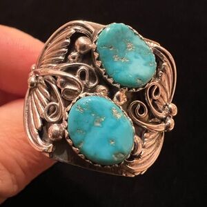 925 STERLING NATIVE SIGNED RING.  GORGEOUS